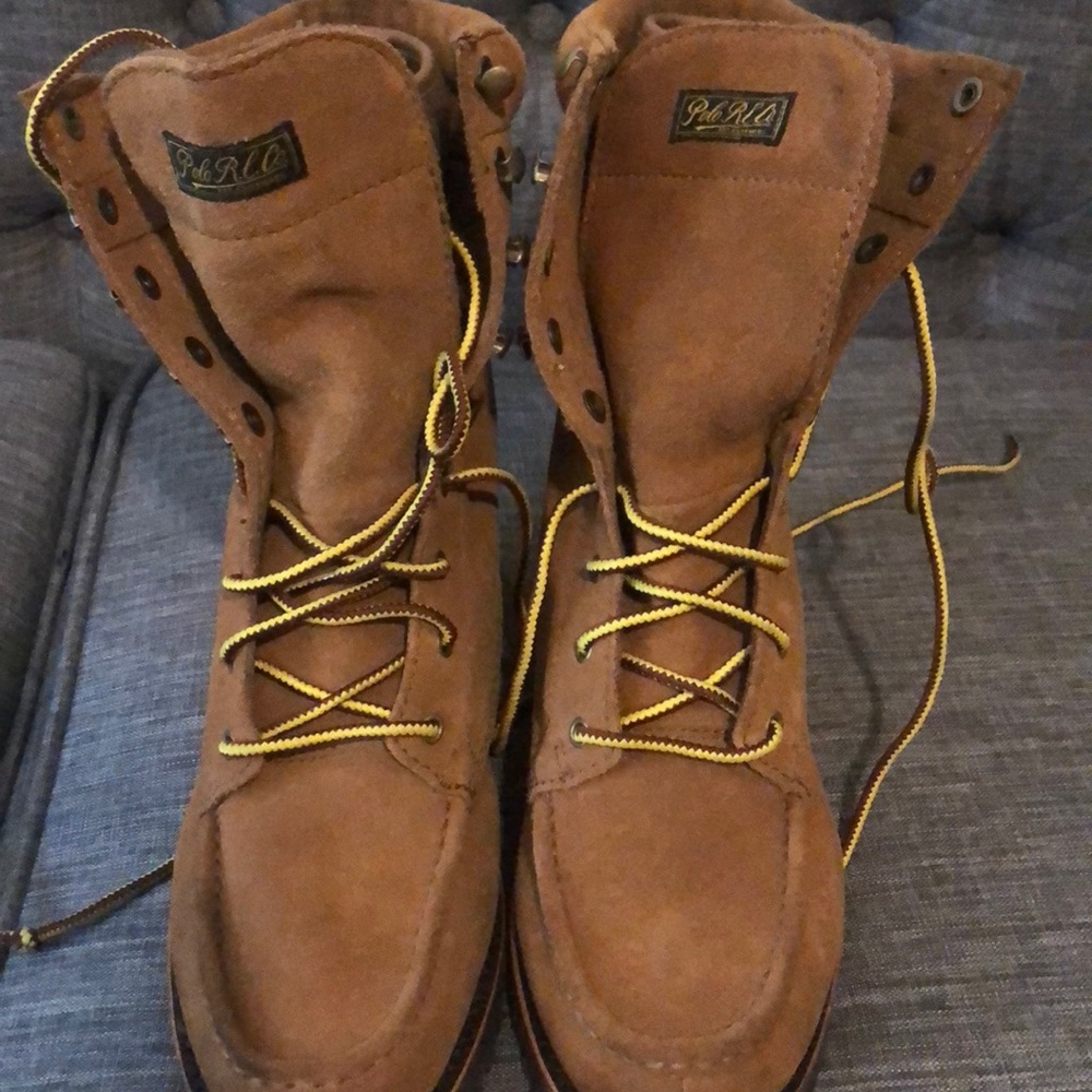 Polo suede boots excellent condition!